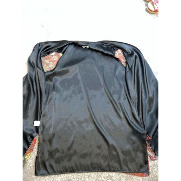 AMERICAN GLAMOUR BADGLEY MISCHKA Women’s Paisley Cardigan LARGE - Picture 8 of 9